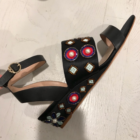 tory burch beaded sandals